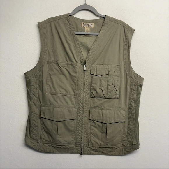 Duluth Trading Tactical Cargo Vest Men’s Tan L Utility - Picture 1 of 8
